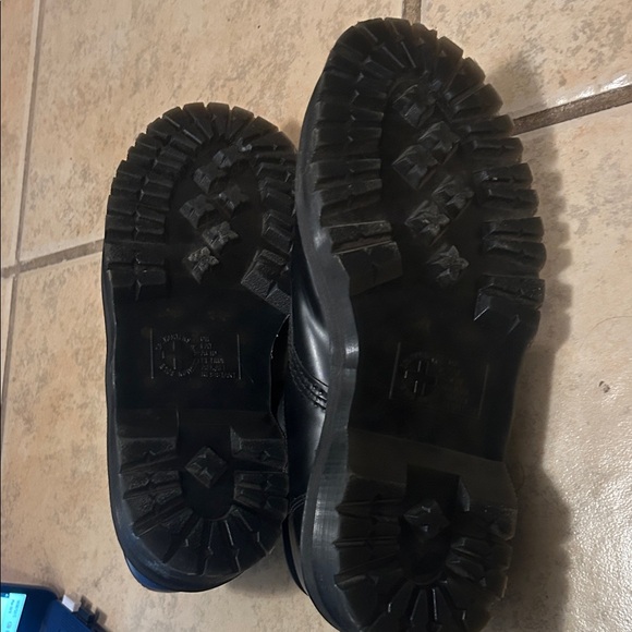 Black Leather Platform Doc Martens - Picture 4 of 5